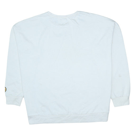 Disney Women’s White Mickey & Minnie Sweatshirt XL Pullover Cotton