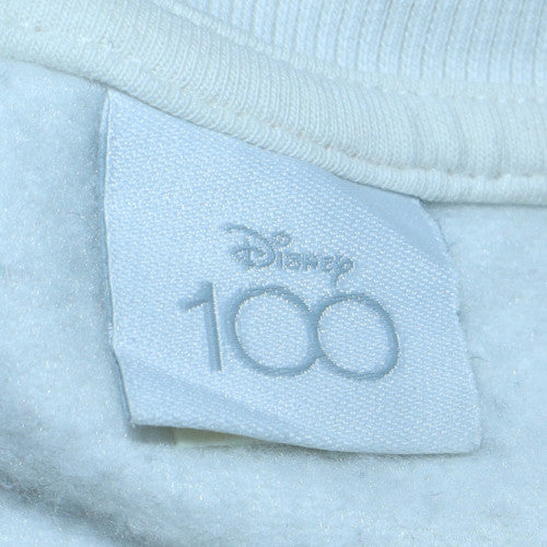 Disney Women’s White Mickey & Minnie Sweatshirt XL Pullover Cotton