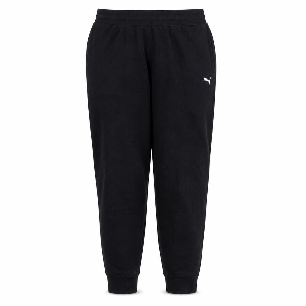 Front view of Puma Men's Black Jogger Sweatpants M Regular Fit Activewear