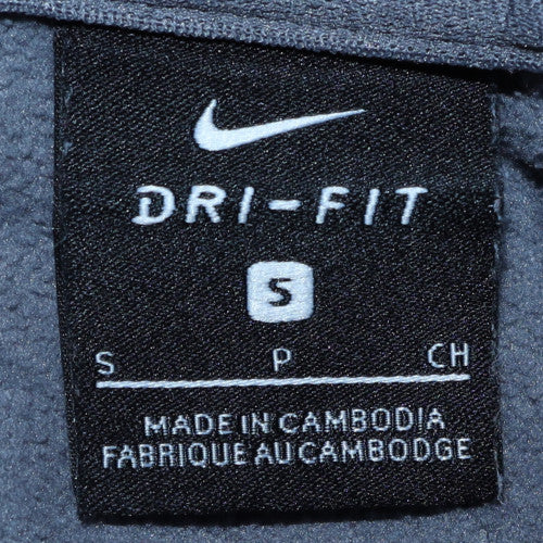 Nike Men's Grey Dri-FIT 1/4 Zip Athletic Sweatshirt Size S