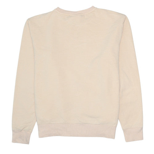 Fila Men's Beige Crew Neck Pullover Sweatshirt L Regular Fit