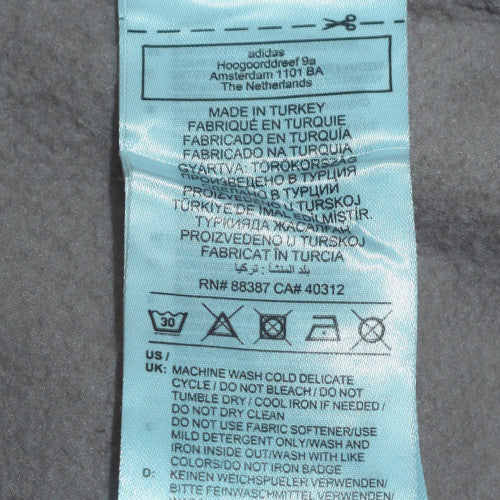 adidas Mens Beige XS Pullover Sweatshirt Crew Neck Classic Logo