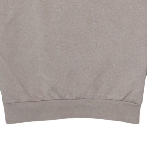 adidas Mens Beige XS Pullover Sweatshirt Crew Neck Classic Logo