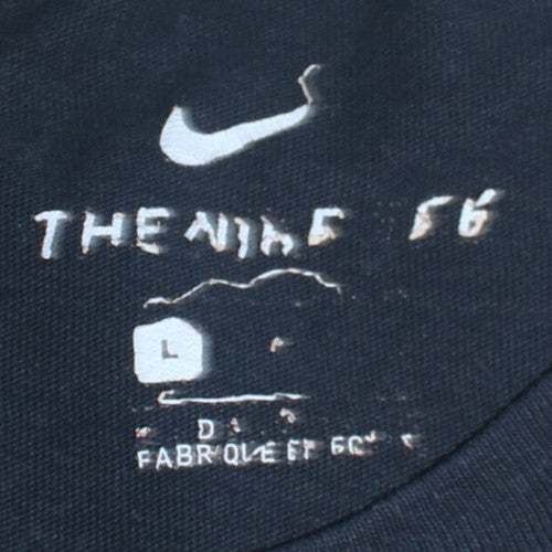 Nike Men's Black Graphic Swoosh T-Shirt L Regular Fit