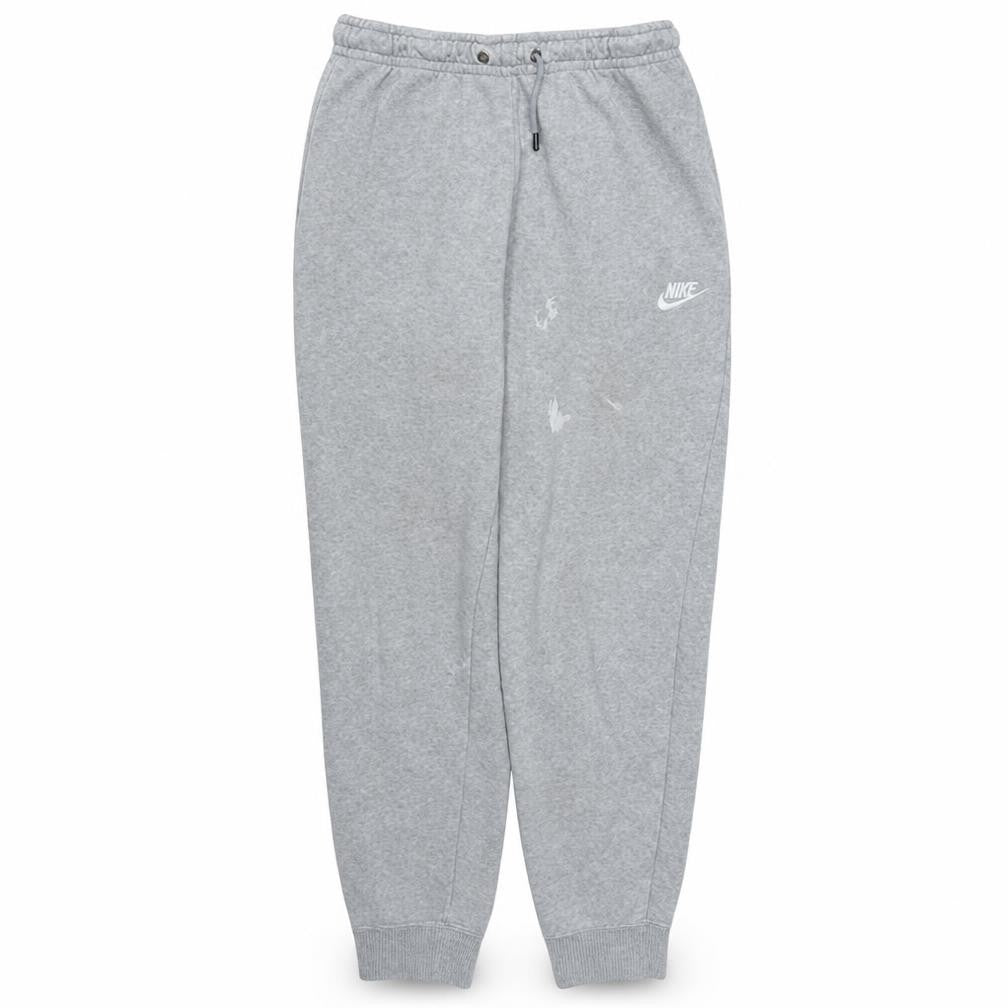 Front view of Nike Men Grey Small Jogger Sweatpants Drawstring Waist Elastic Cuffs