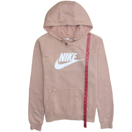 Nike Women’s Pink Pullover Hoodie Medium Cotton Blend Casual
