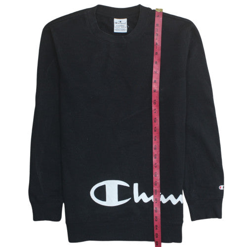 Champion Teens Black XL Sweatshirt Crew Neck Pullover Casual