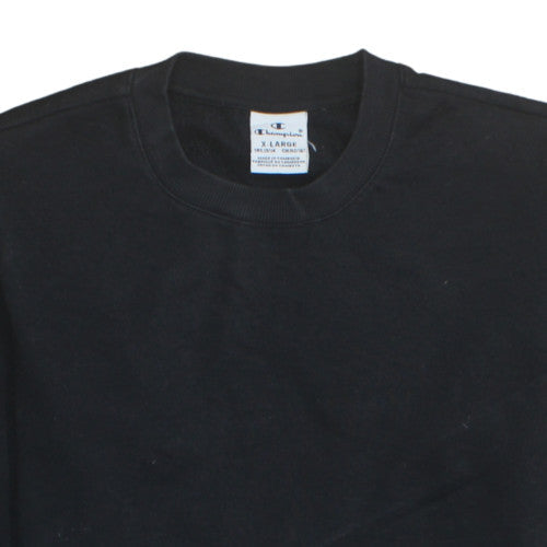 Champion Teens Black XL Sweatshirt Crew Neck Pullover Casual