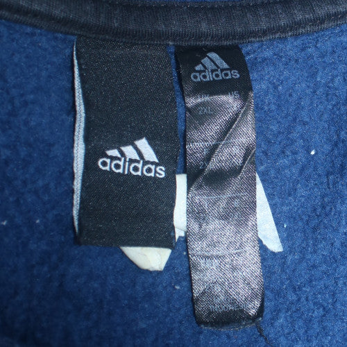 Adidas Mens Blue Pullover Sweatshirt M Crew Neck Sports Style