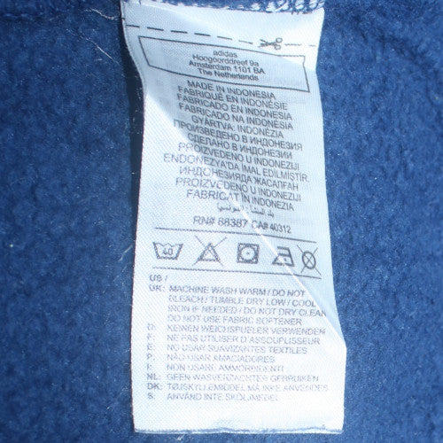 Adidas Mens Blue Pullover Sweatshirt M Crew Neck Sports Style