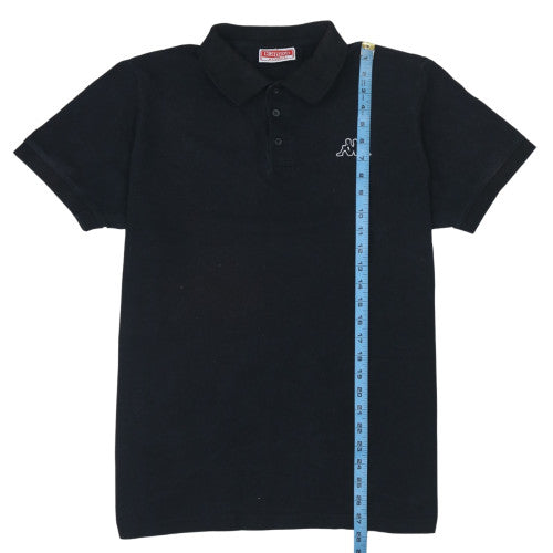 Kappa Men's Black XL Cotton Short Sleeve Polo Shirt