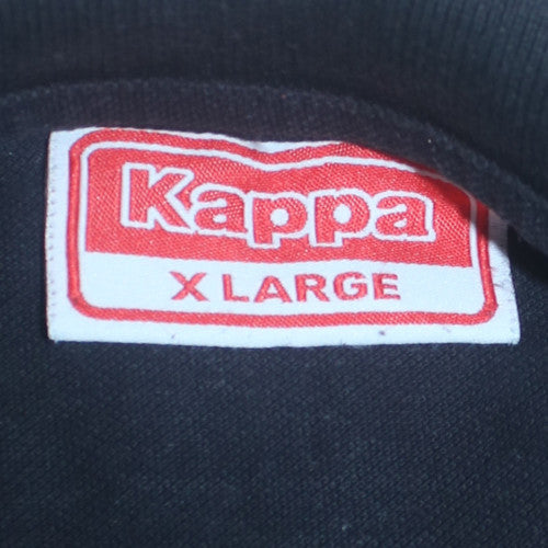 Kappa Men's Black XL Cotton Short Sleeve Polo Shirt