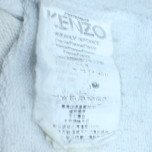 Kenzo Men's White 2XL Embroidered Tiger Sweatshirt Pullover