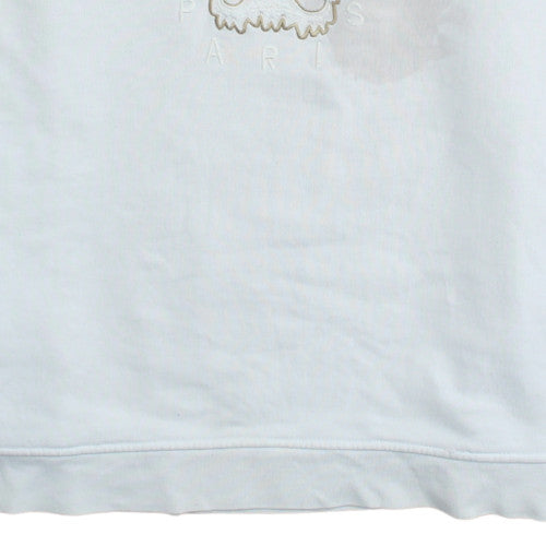 Kenzo Men's White 2XL Embroidered Tiger Sweatshirt Pullover