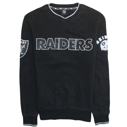 Primark NFL Raiders Black Sweatshirt Men's XS Crew Neck Pullover