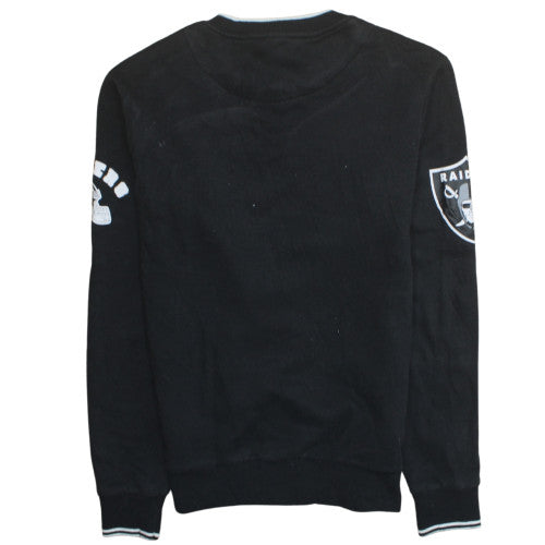 Primark NFL Raiders Black Sweatshirt Men's XS Crew Neck Pullover