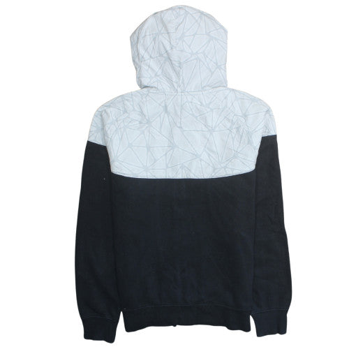 Nike Men's Black & White Full Zip Hoodie M Sportswear