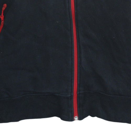Nike Men's Black & White Full Zip Hoodie M Sportswear