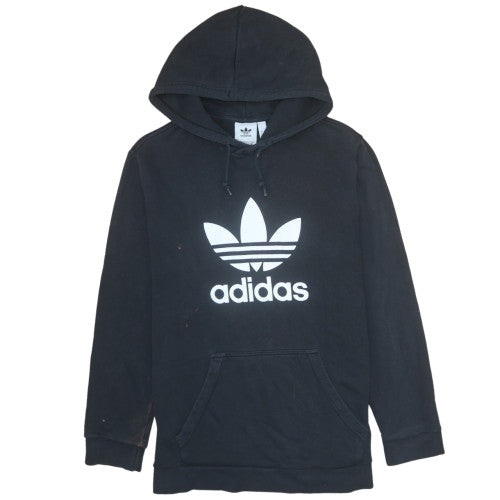 Adidas Men's Black Large Pullover Hoodie with Logo Design