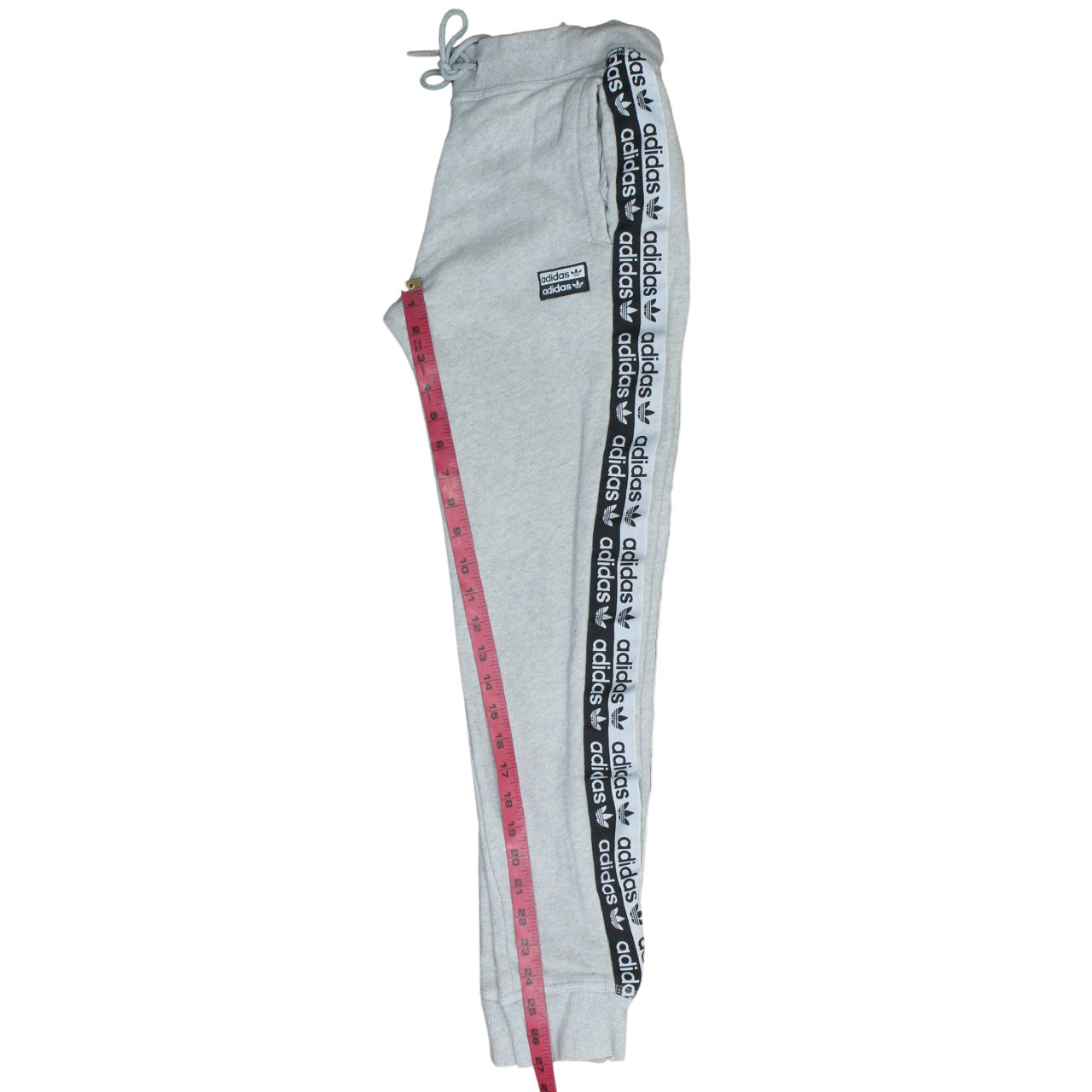 Adidas Women's Grey Jogger Trousers Size 8 Regular Fit Fleece