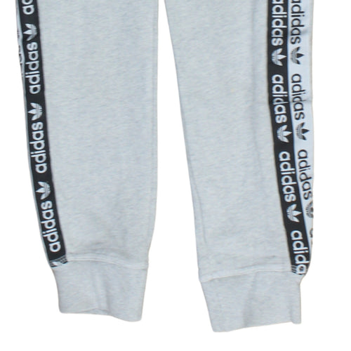 Adidas Women's Grey Jogger Trousers Size 8 Regular Fit Fleece