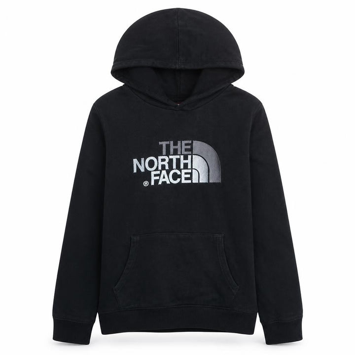 The North Face Boys Black XL Pullover Hoodie 100% Cotton Fleece Sweatshirt