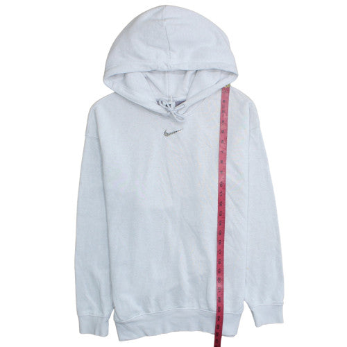 Nike Men's White Pullover Hoodie S Regular Fleece Sportswear