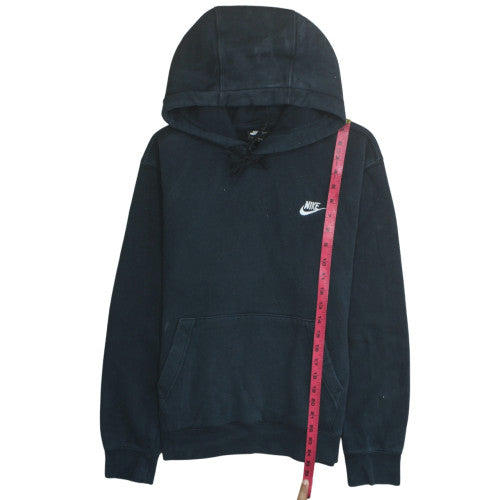 Nike Men's Black Pullover Hoodie M Cotton Blend Classic Fit