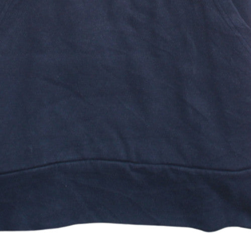 Adidas Boys Red & Navy Pullover Hoodie 15-16 Years Colourblock Logo Sweatshirt