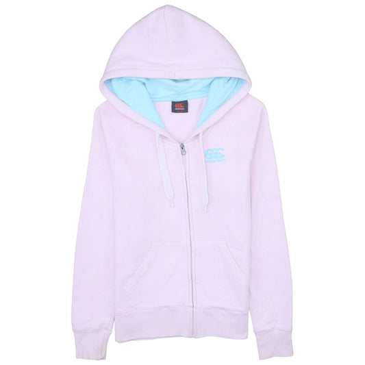 Canterbury Womens Pink Full Zip Hoodie Size 10 Cotton Blend
