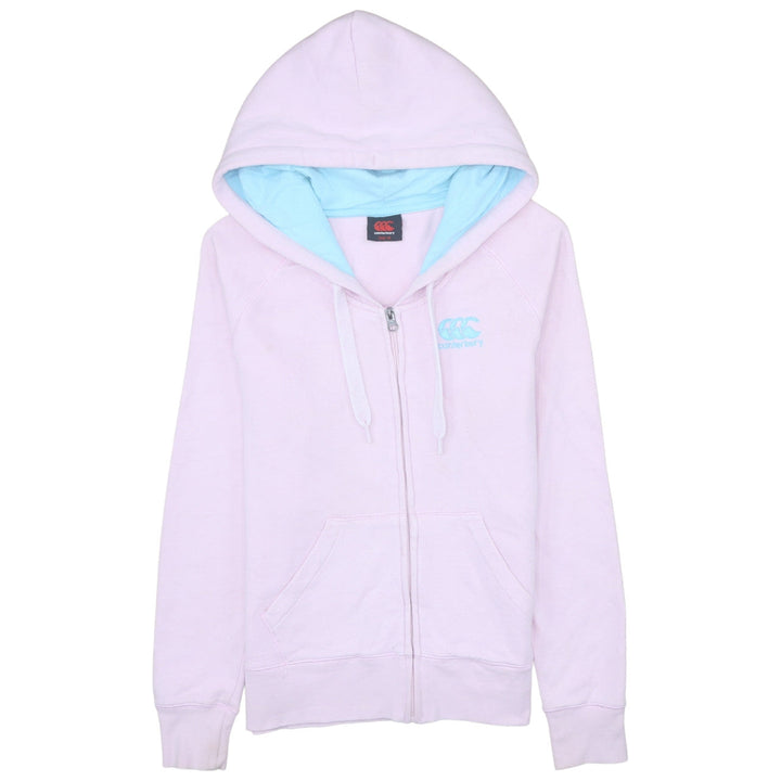 Canterbury Womens Pink Full Zip Hoodie Size 10 Cotton Blend
