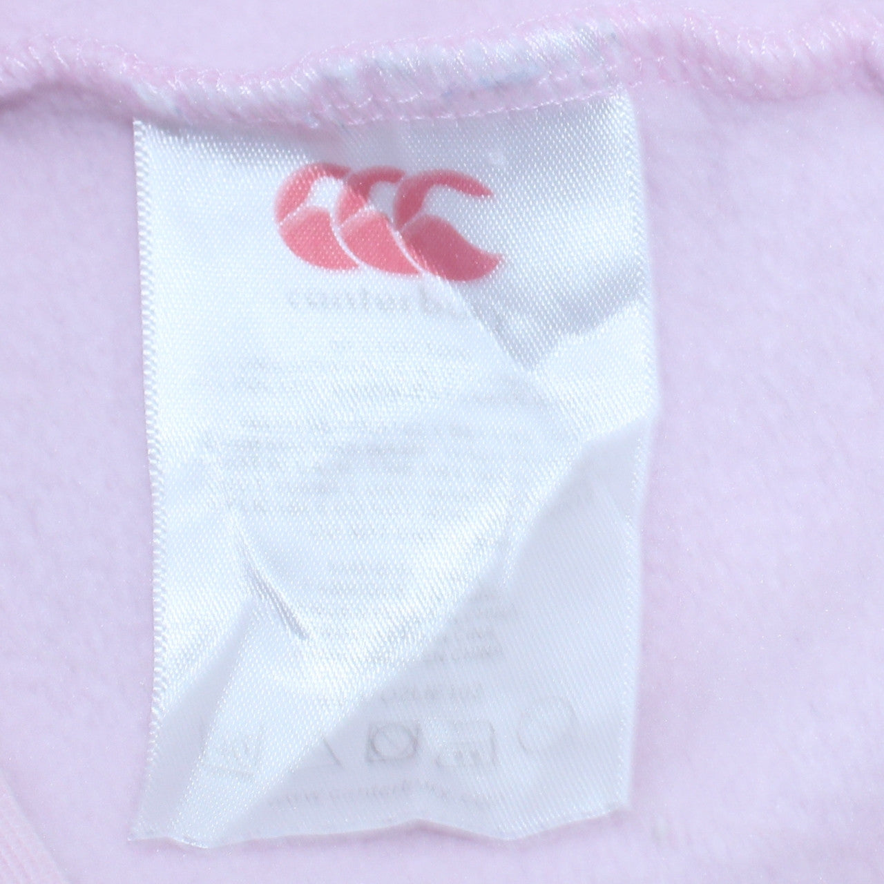 Canterbury Womens Pink Full Zip Hoodie Size 10 Cotton Blend