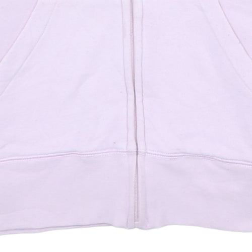 Canterbury Womens Pink Full Zip Hoodie Size 10 Cotton Blend