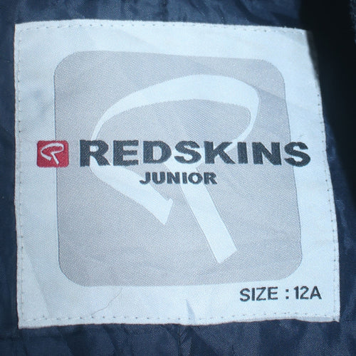 Redskins Boys Blue Varsity Jacket 12 Years Polyester Lined College Style