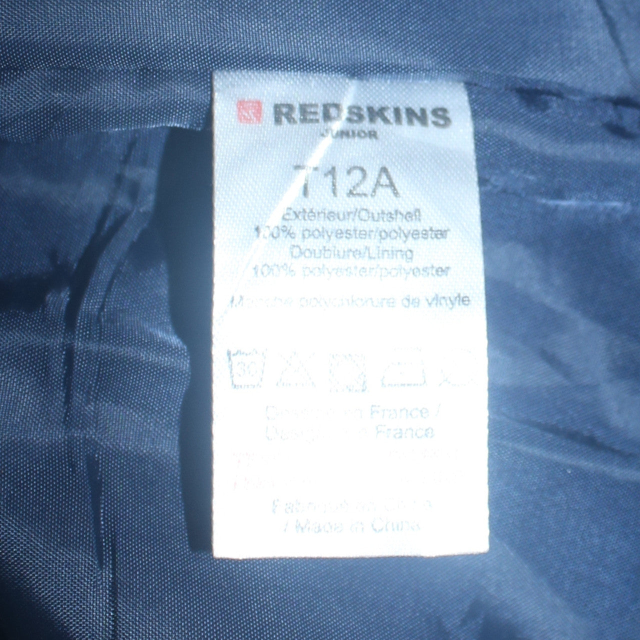 Redskins Boys Blue Varsity Jacket 12 Years Polyester Lined College Style