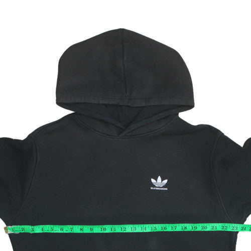 Adidas Men's Black Pullover Hoodie Medium Skateboarding Fleece