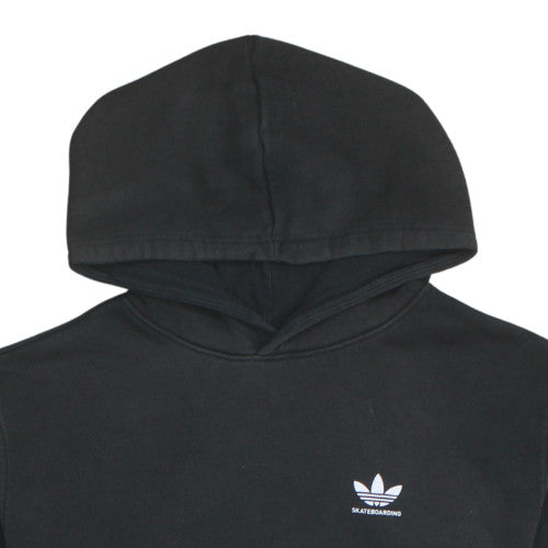 Adidas Men's Black Pullover Hoodie Medium Skateboarding Fleece