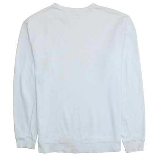 Lee Men's White Logo Graphic Pullover Sweatshirt Size M