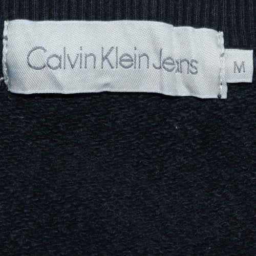 Calvin Klein Jeans Men's Black Cotton Crew Neck Sweatshirt M