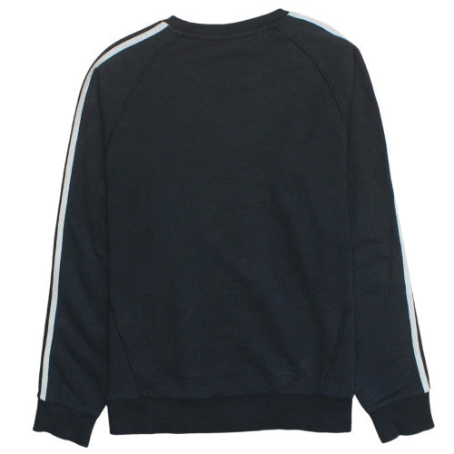 adidas Men's Black Small Crew Neck Pullover Sweatshirt