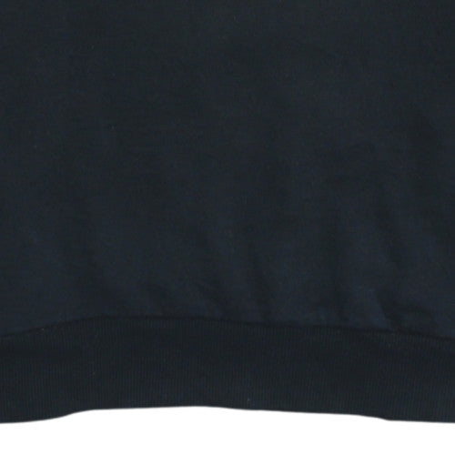 adidas Men's Black Small Crew Neck Pullover Sweatshirt