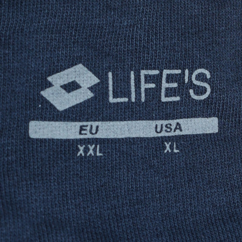Lotto Life's Men's Navy Blue Track Jacket Size XL Zip-Up Sportswear