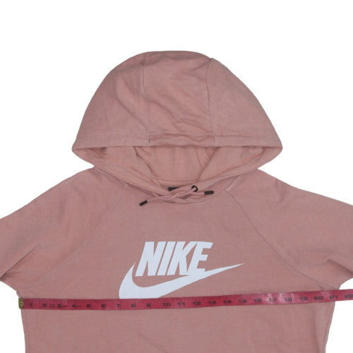 Nike Womens Pink Pullover Hoodie Small Cotton Blend Casual