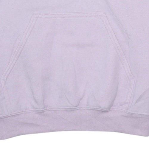 Fila Womens Pink Pullover Hoodie Sweatshirt Size S Logo Print