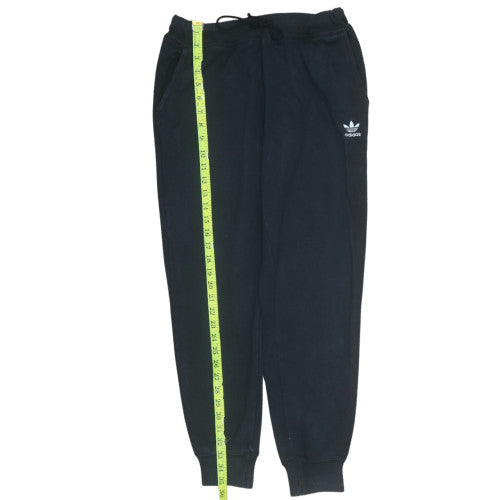 Adidas Womens Black Jogger Sweatpants Size 8 Cotton Blend Drawstring