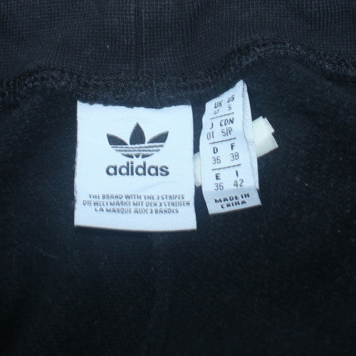 Adidas Womens Black Jogger Sweatpants Size 8 Cotton Blend Drawstring