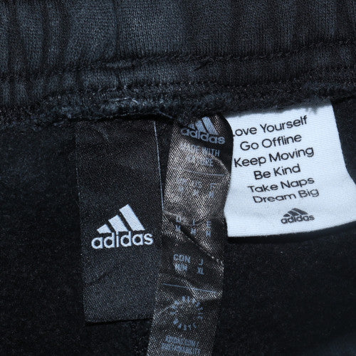 adidas Men's Black XL Jogger Trousers Fleece Elastic Waist Sportswear