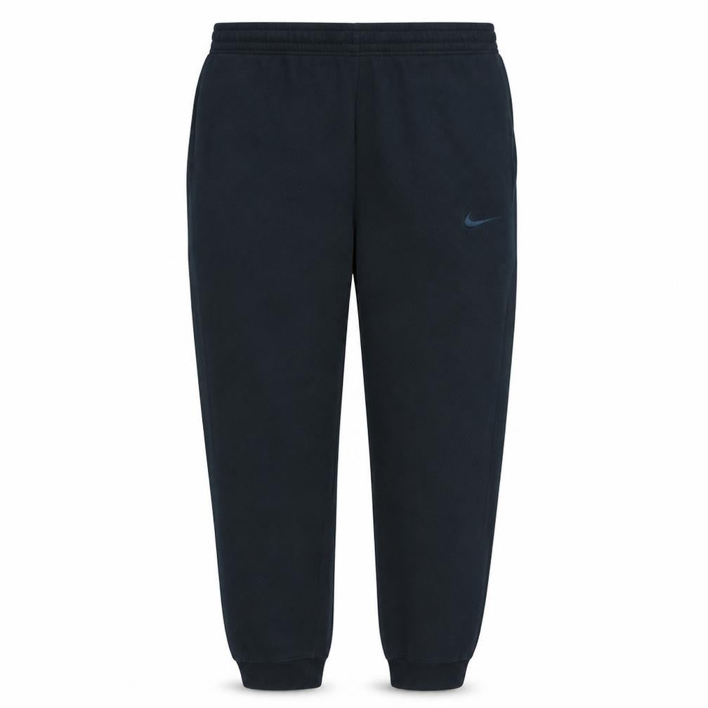 Front view of Nike Men's Black Jogger Fleece Sweatpants, size M, Regular Fit