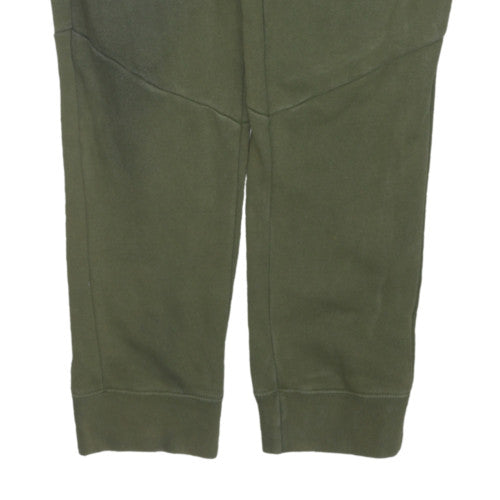 Champion Men Green M Jogger Sweatpants Fleece Elastic Waist Tapered