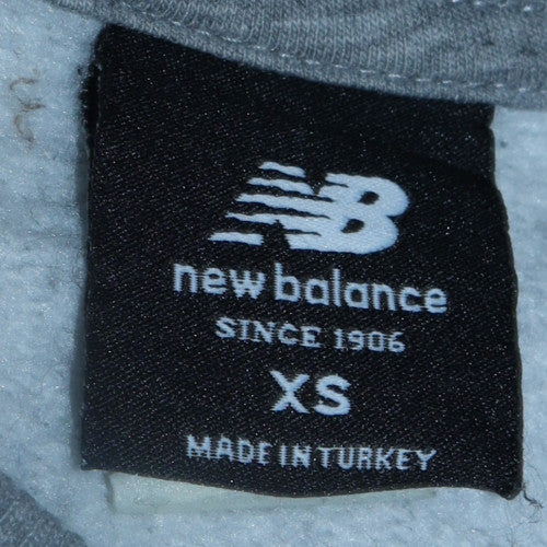 New Balance Men's Grey XS Pullover Sweatshirt Crew Neck Fleece